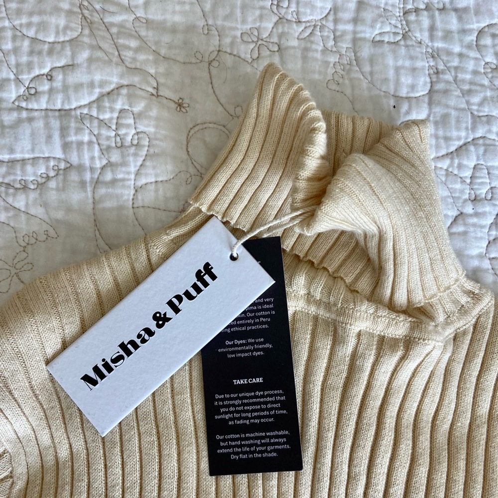 NWT misha and puff line turtleneck